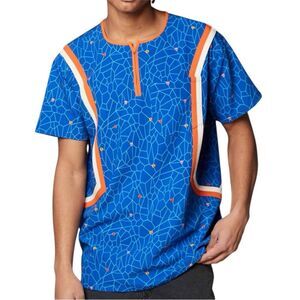 Marvel Black Panther Blue and Orange Short Sleeve Tee XXL
